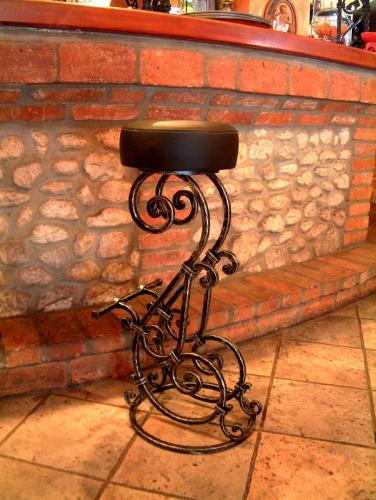 Custom Unique Forged Iron Bar Stools