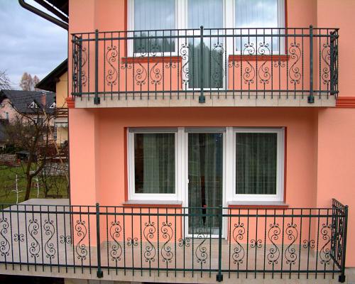 Iron balcony railing