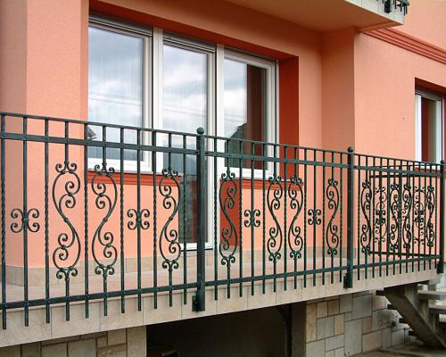 Iron balcony railing