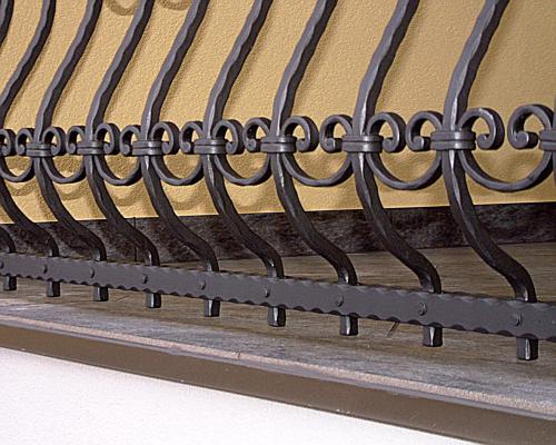 Forged steel custom railings