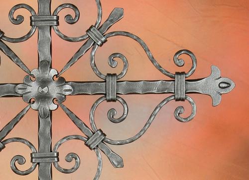 Forged Iron Cemetery Cross