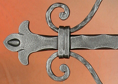 Forged Iron Cemetery Cross