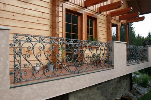 Forged balcony railing