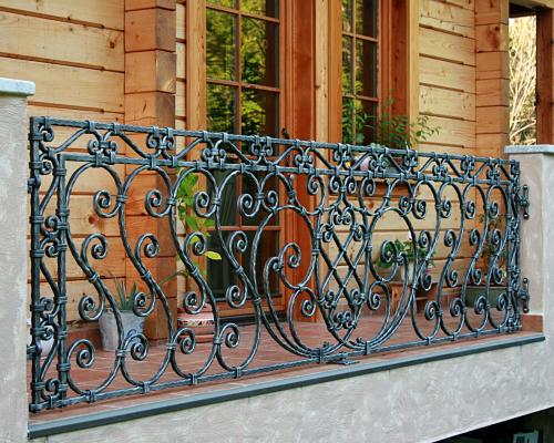 Forged balcony railing