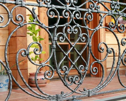 Forged balcony railing