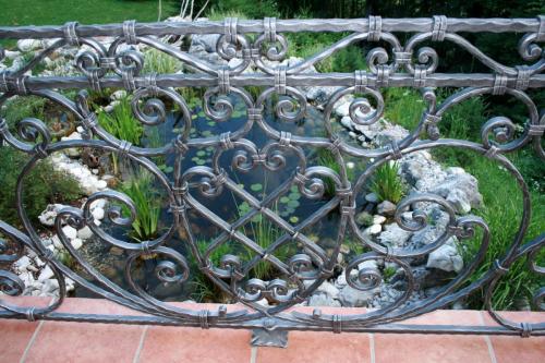 Forged balcony railing