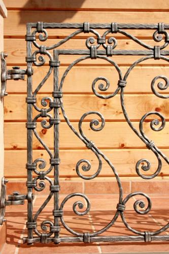 Forged balcony railing