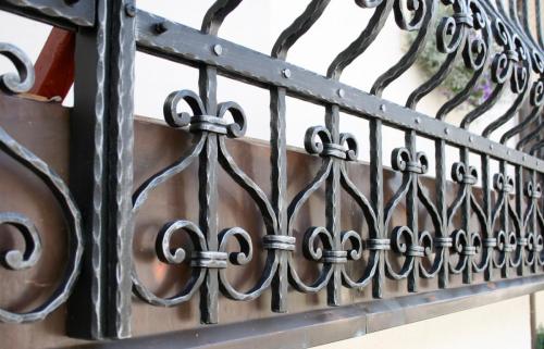 Custom steel railing