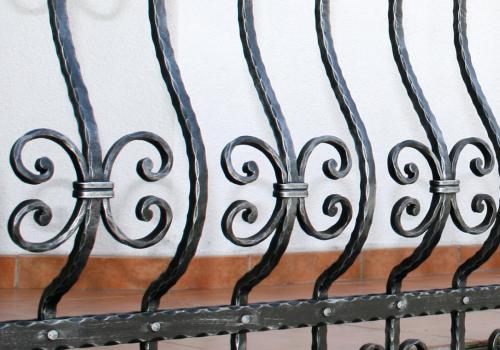 Custom steel railing