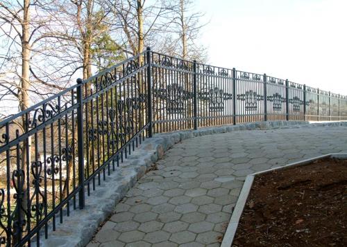 Iron fence terrace