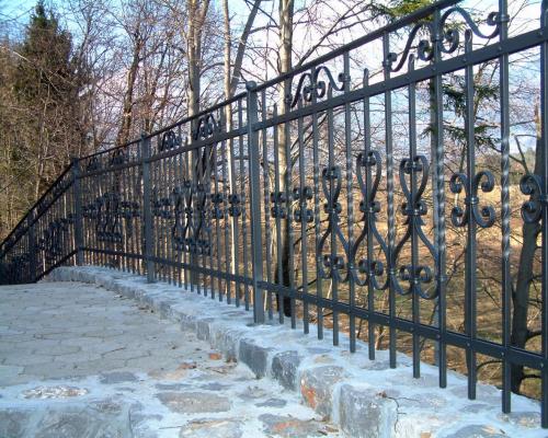 Iron fence terrace