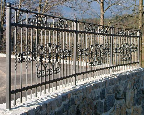 Iron fence terrace