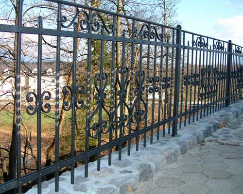 Iron fence terrace