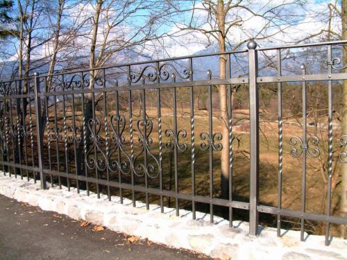 Iron fence terrace