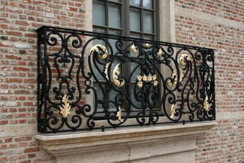 Forged french balcony custom