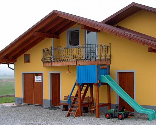 Steel balcony railing