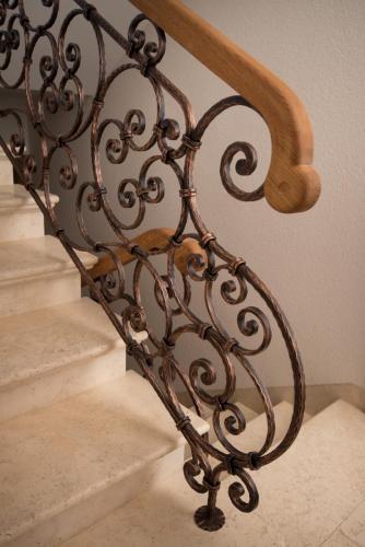 Unique Forged Stairway Railings