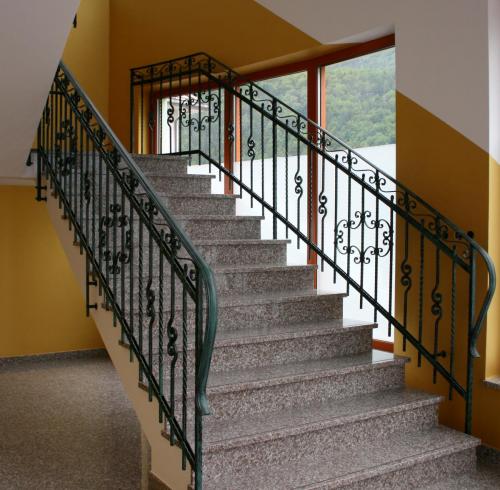 Custom Made Forged Steel Stairway Railings