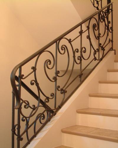 Forged Steel Stairway Railings For Sale