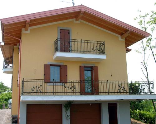 Forged fence on balcony