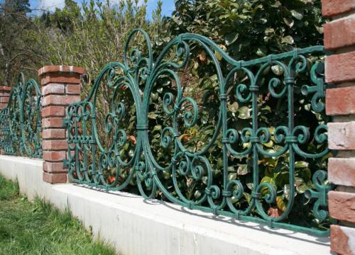 Forged Iron Garden Railing