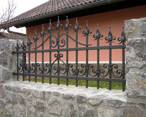 Custom Iron Garden Railing