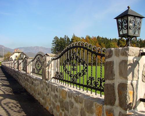 Forged Garden Iron Door