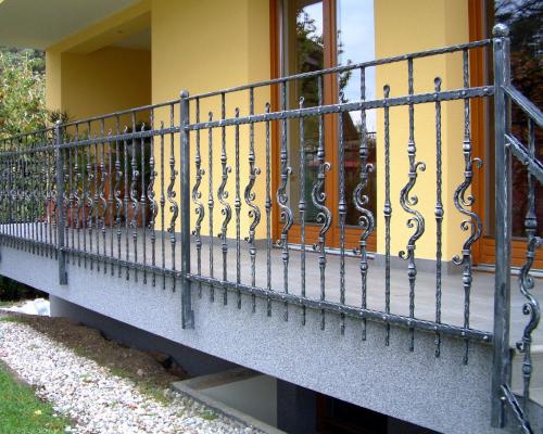 Forged steel balcony