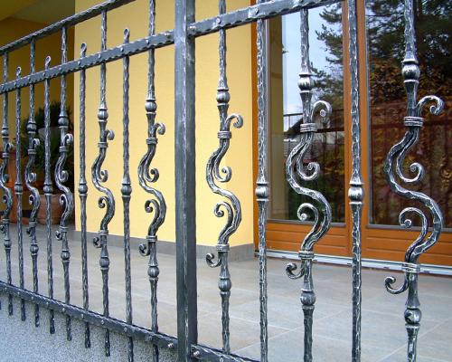 Forged steel balcony